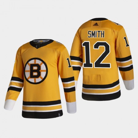 Mænd NHL Boston Bruins Trøje Craig Smith 12 2020-21 Reverse Retro Authentic